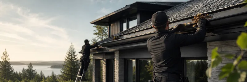 Professional gutter cleaning